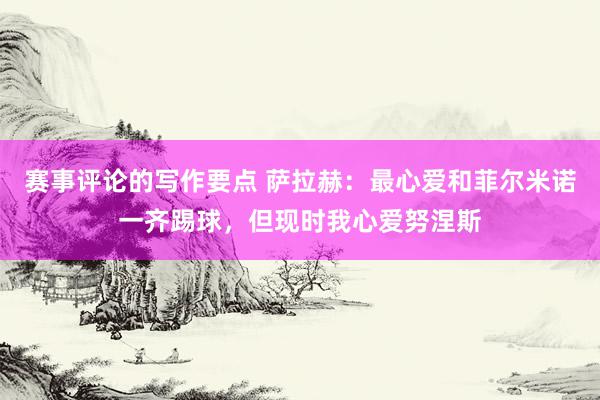 赛事评论的写作要点 萨拉赫：最心爱和菲尔米诺一齐踢球，但现时我心爱努涅斯